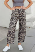 zebra printed jeans